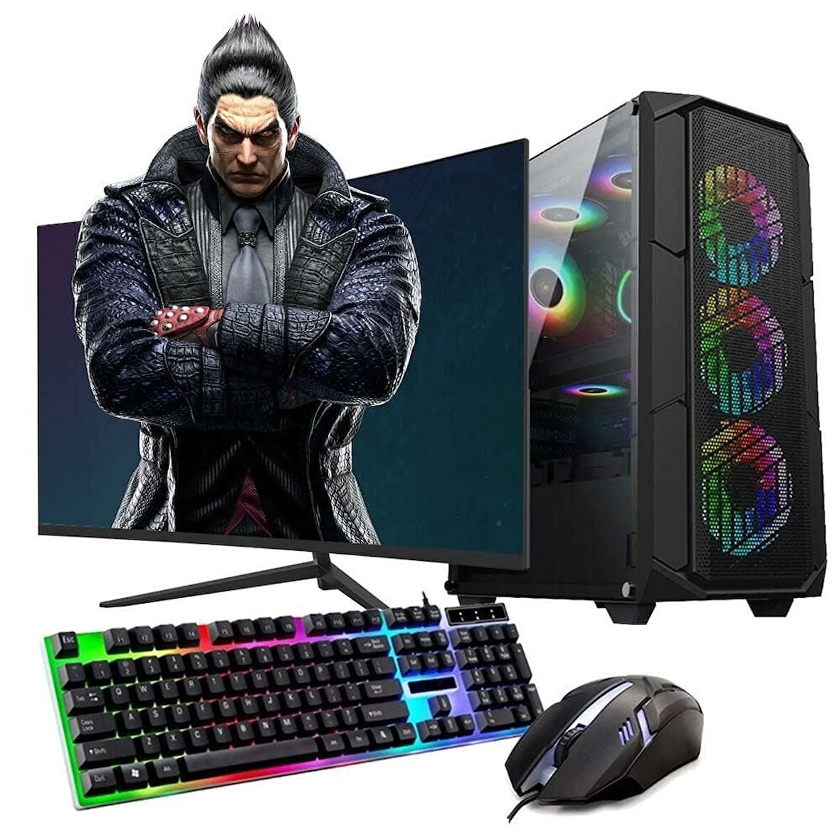 Ryzen5 5600 16GB 1TB M2 8GB RTX3050 24'' Mon. Oyun Bilgisayarı