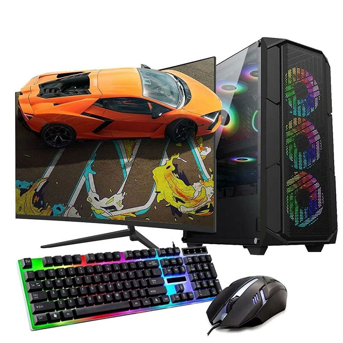 Ryzen5 5600 32GB 1TB M2 8GB RTX3050 24'' Mon. Oyun Bilgisayarı