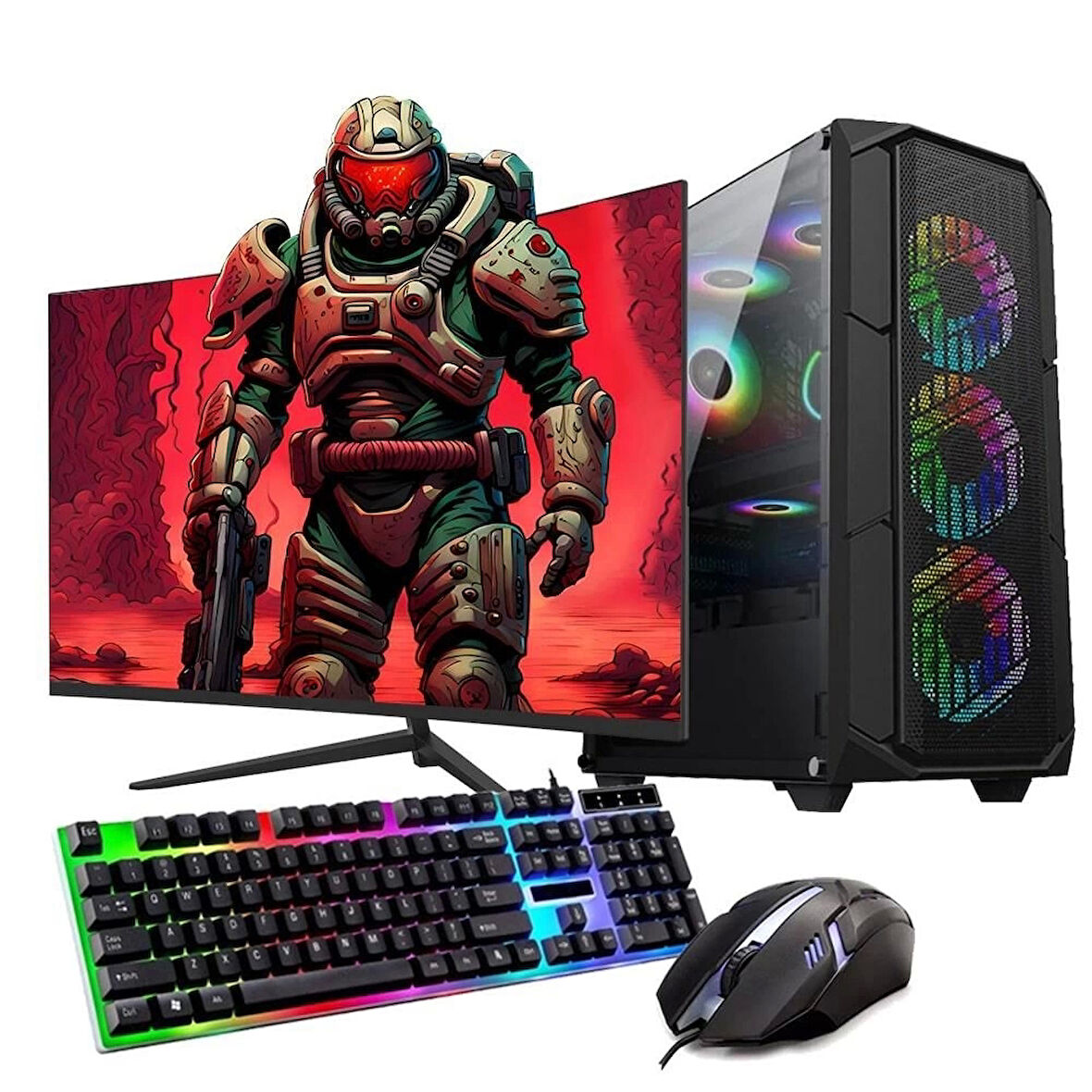 Ryzen5 5600 32GB 1TB M2 8GB RTX3050 27'' Mon. Oyun Bilgisayarı