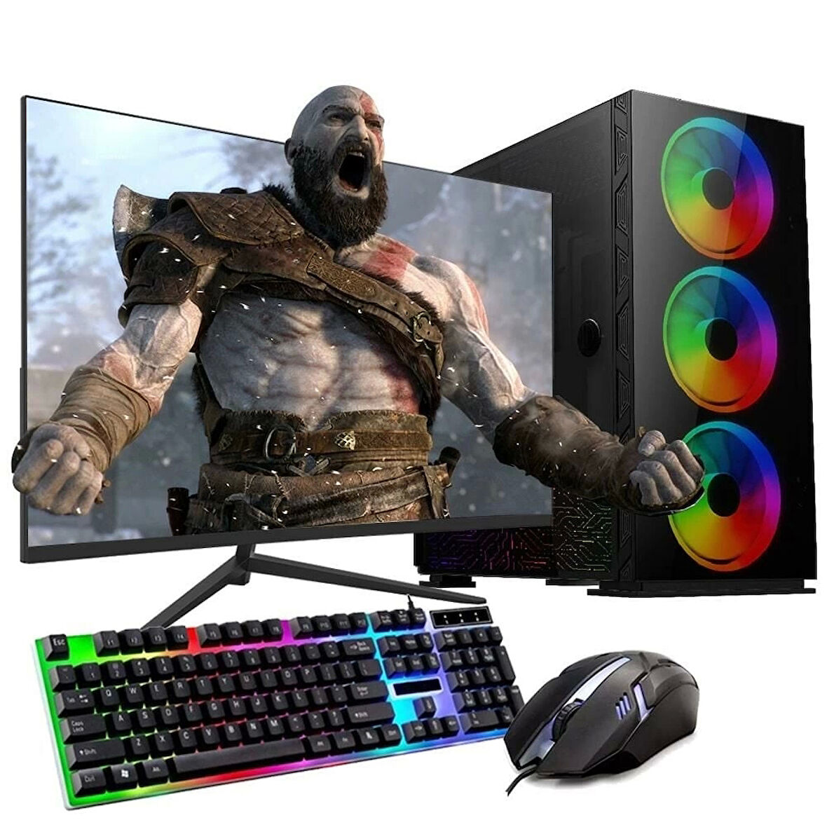 Ryzen5 5600 16GB 1TB M2 12GB RTX3060 24'' Mon. Oyun Bilgisayarı