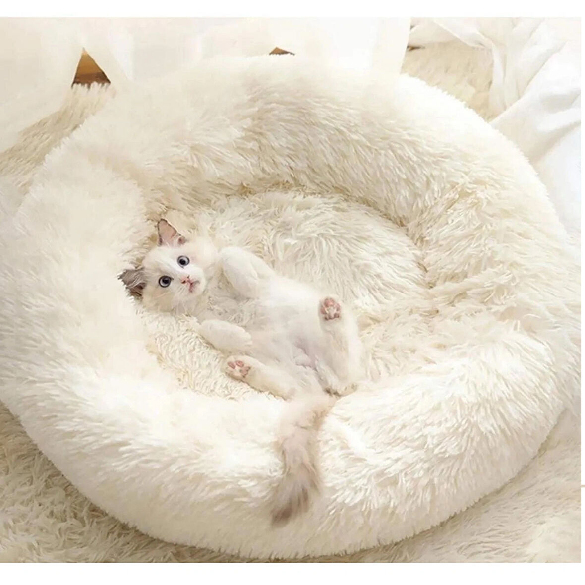 Peluş Yumuşak Kedi Yatağı - Köpek Yatağı Minder Tüysüz