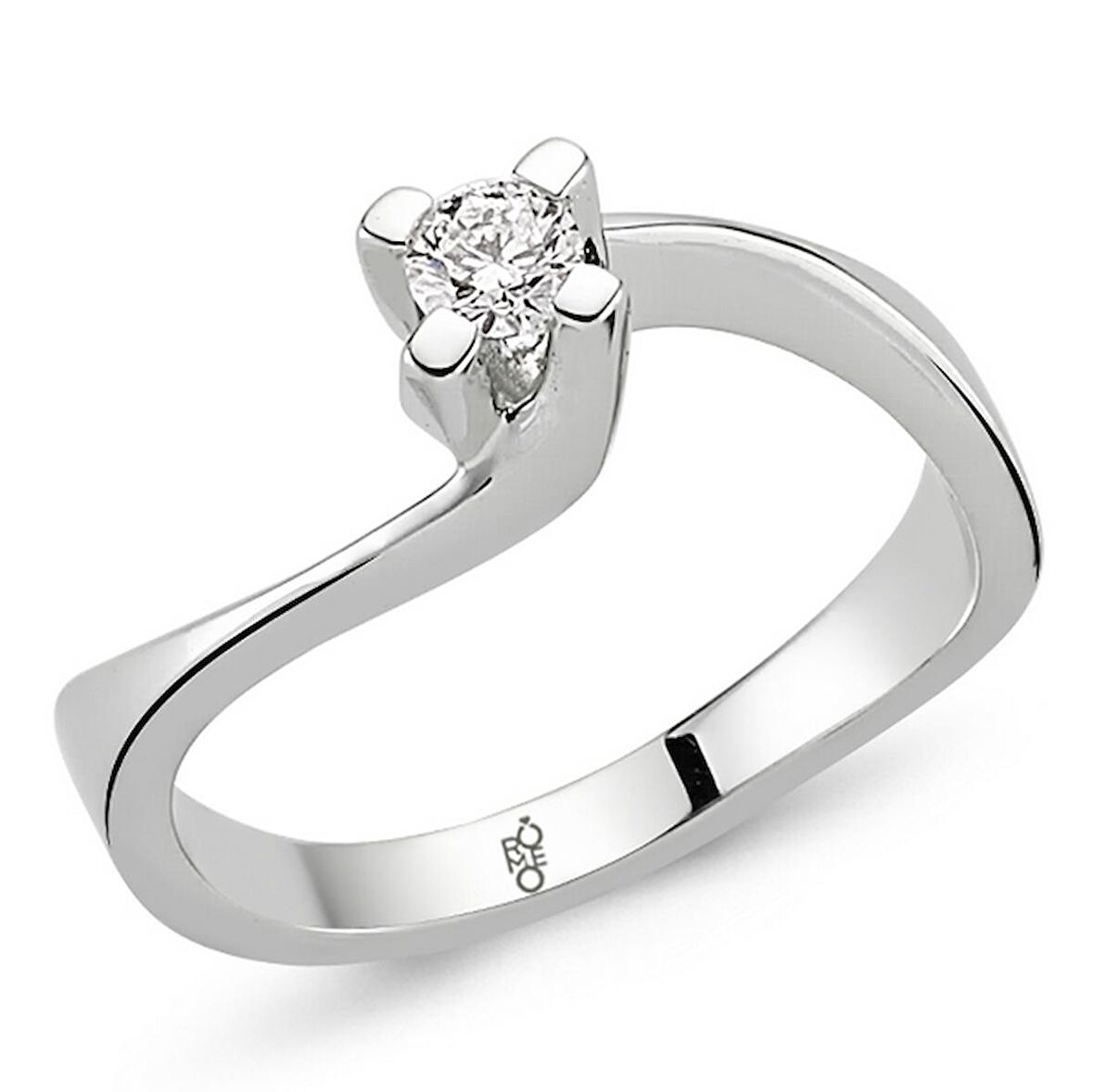 Romeo Pırlanta 0.19 Ct Tektaş Yüzük RM10017