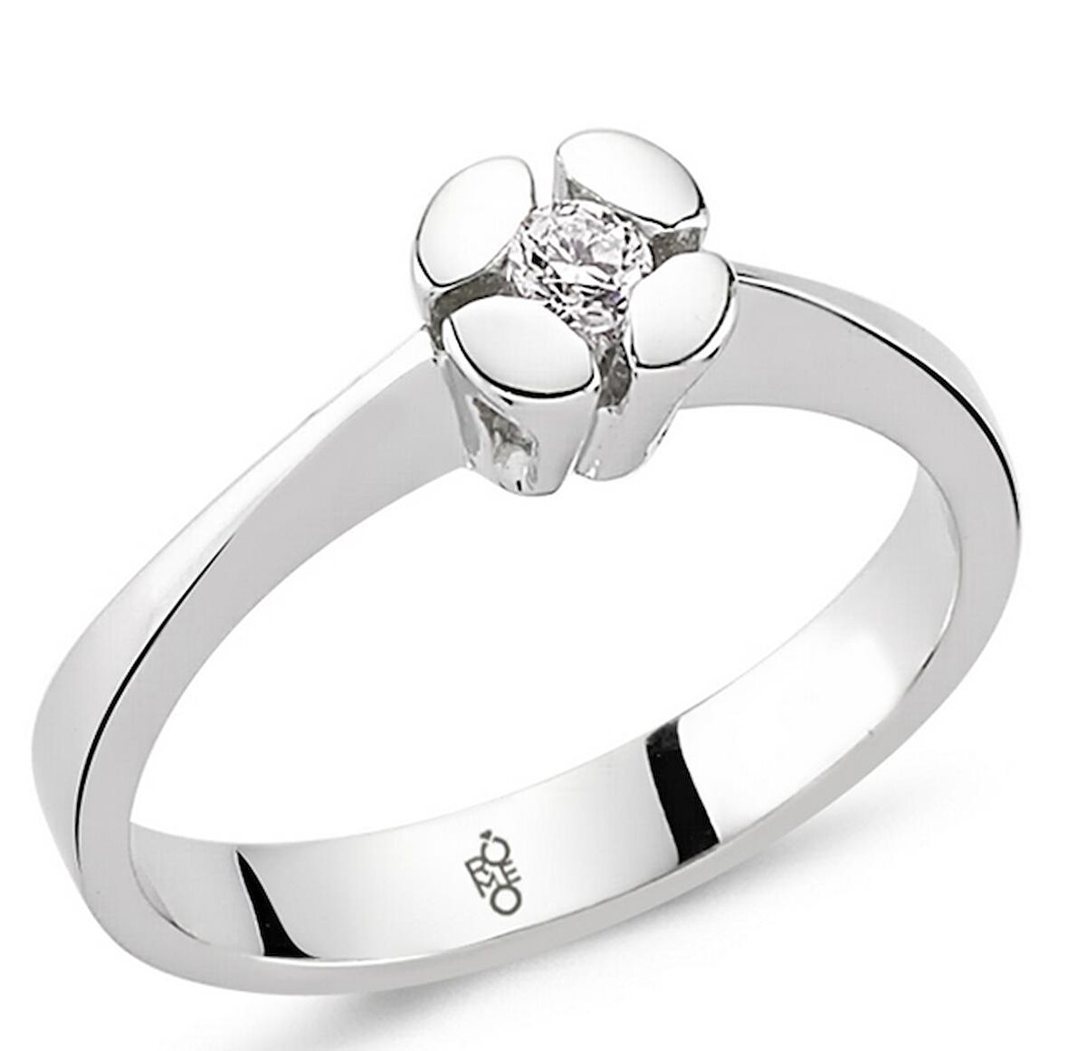 Romeo Pırlanta 0.18 Ct Tektaş Yüzük RM20056