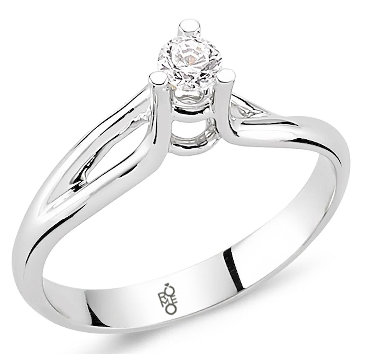 Romeo Pırlanta 0.25 Ct Tektaş Yüzük RM25053