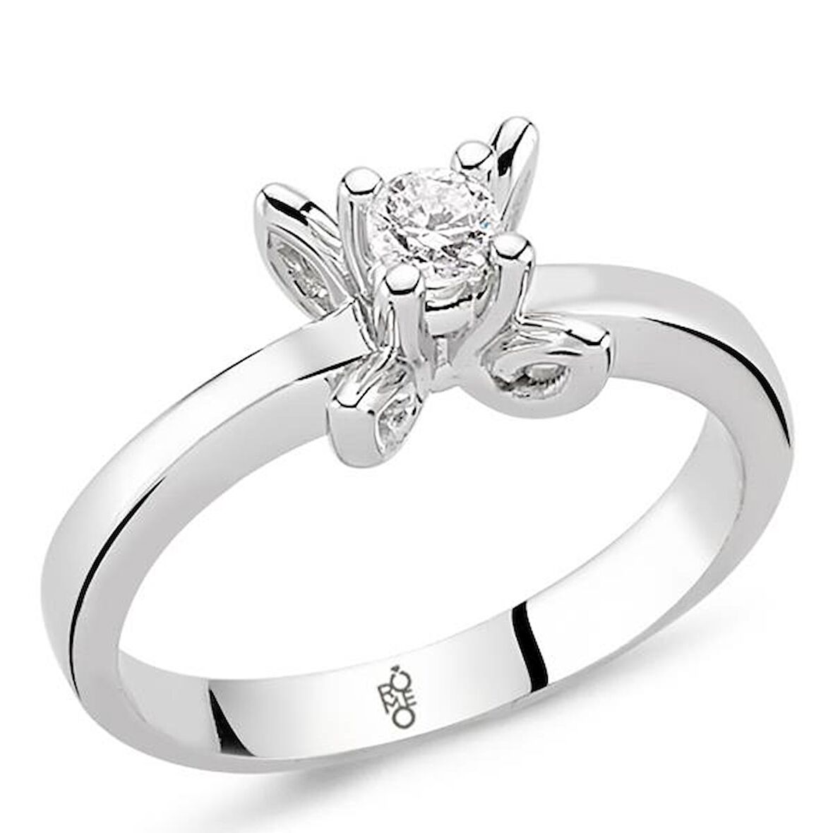 18 Ayar Altın 0.30 Ct Pırlanta Tektaş Yüzük RM30072