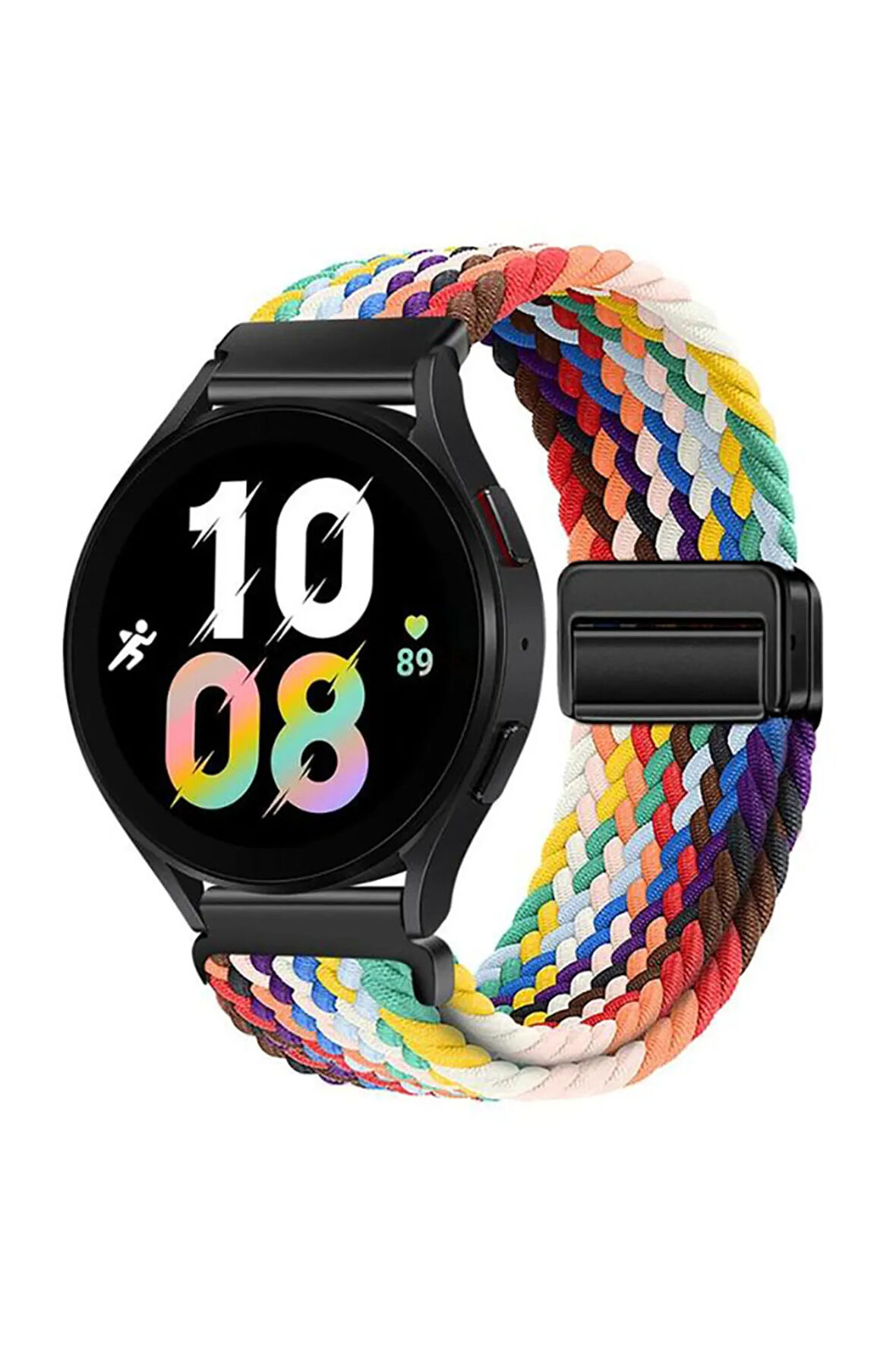 Samsung Galaxy Watch 5 Pro 45 mm ile Uyumlu Flexi Hasır Magnet Kordon