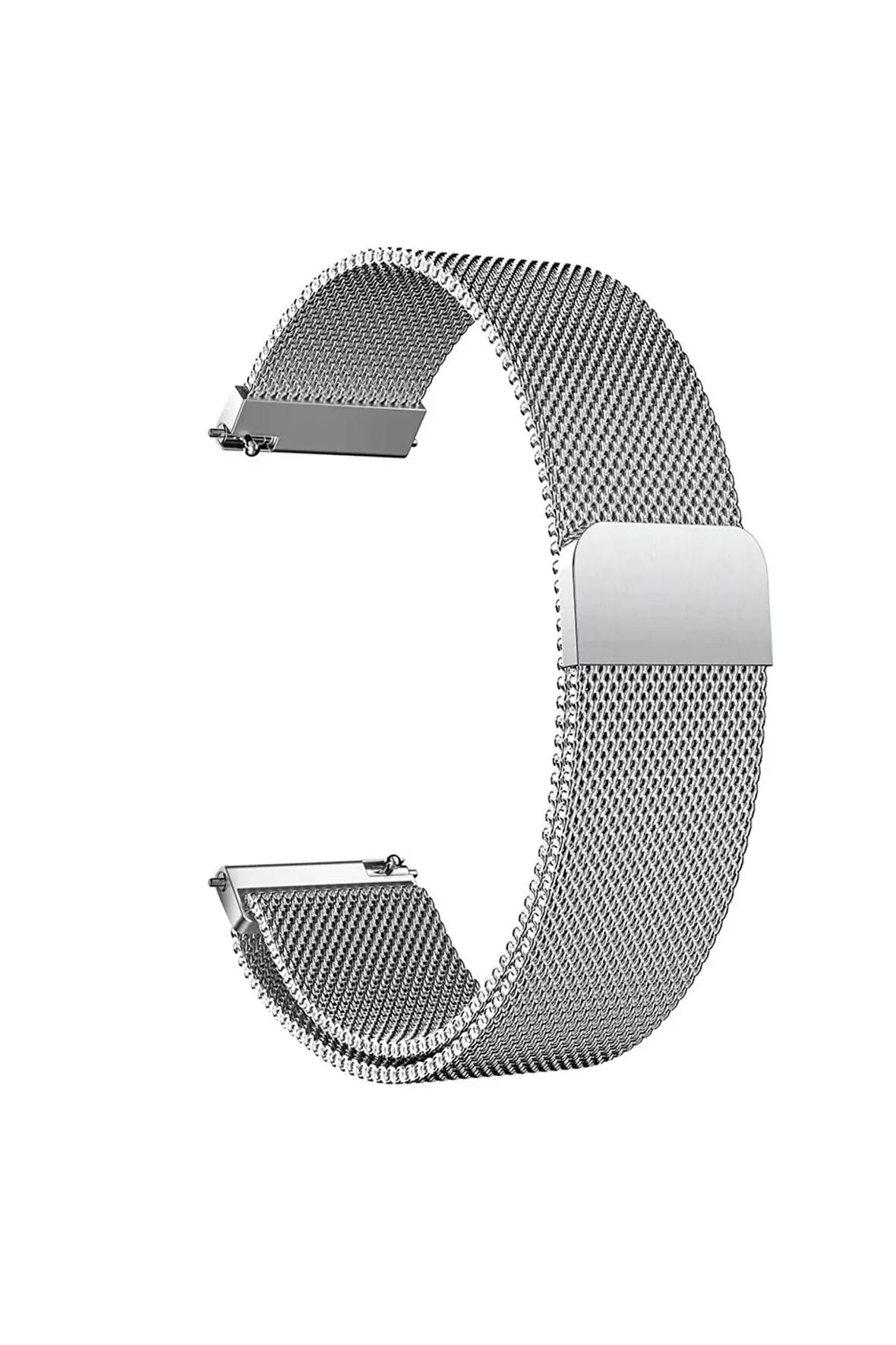 Huawei Watch GT4 46 mm  ile Uyumlu Kordon 22 mm Metal Hasır Kordon 