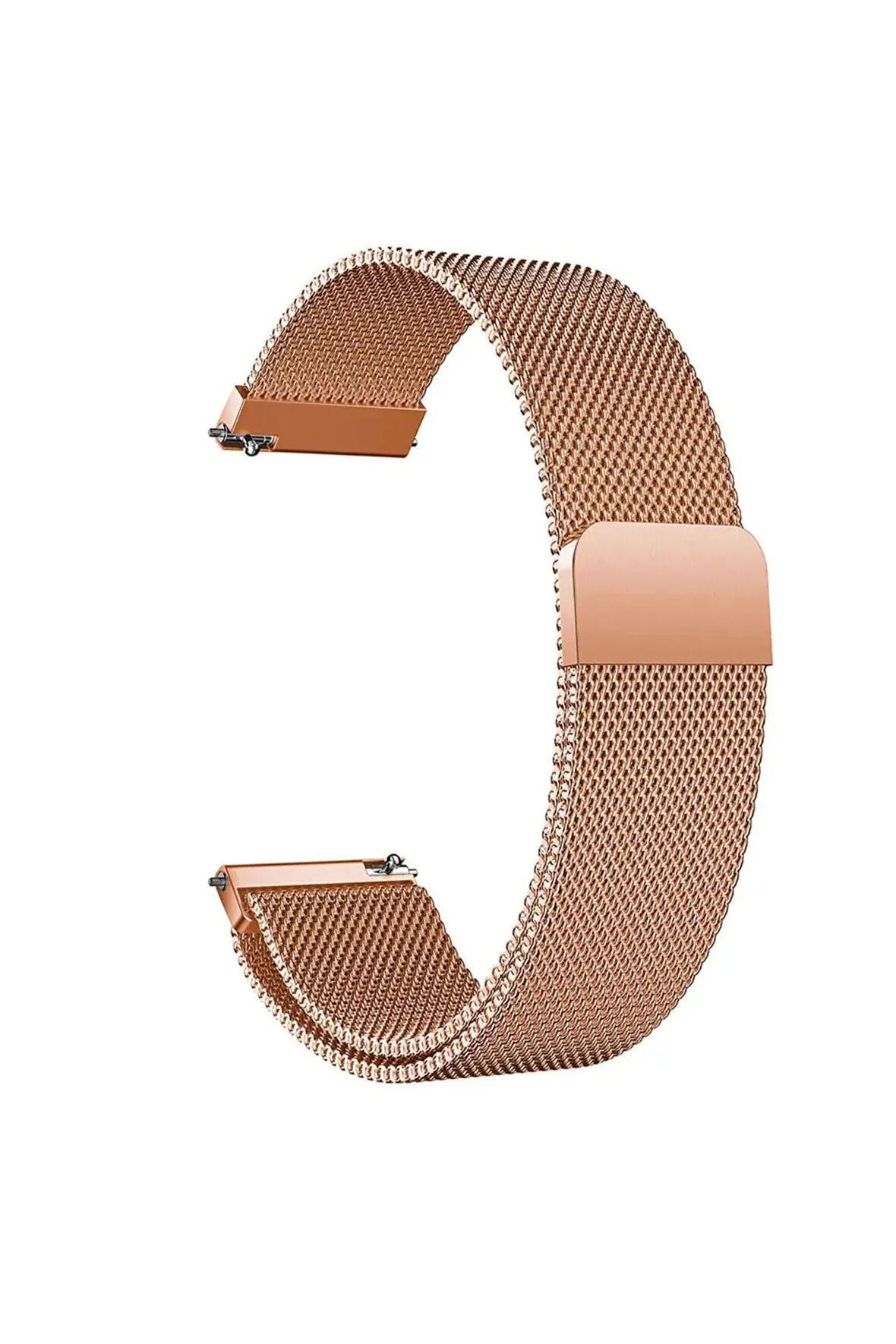 Huawei Watch GT 2e 46mm ile Uyumlu Kordon 22 mm Metal Hasır Kordon 