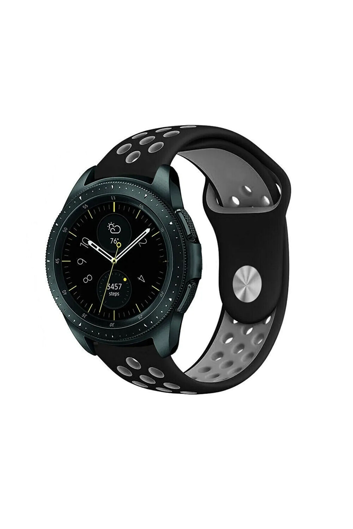 Huawei Watch GT 3 Elite 46mm ile Uyumlu Kordon 22 mm Delikli Spor Kayış