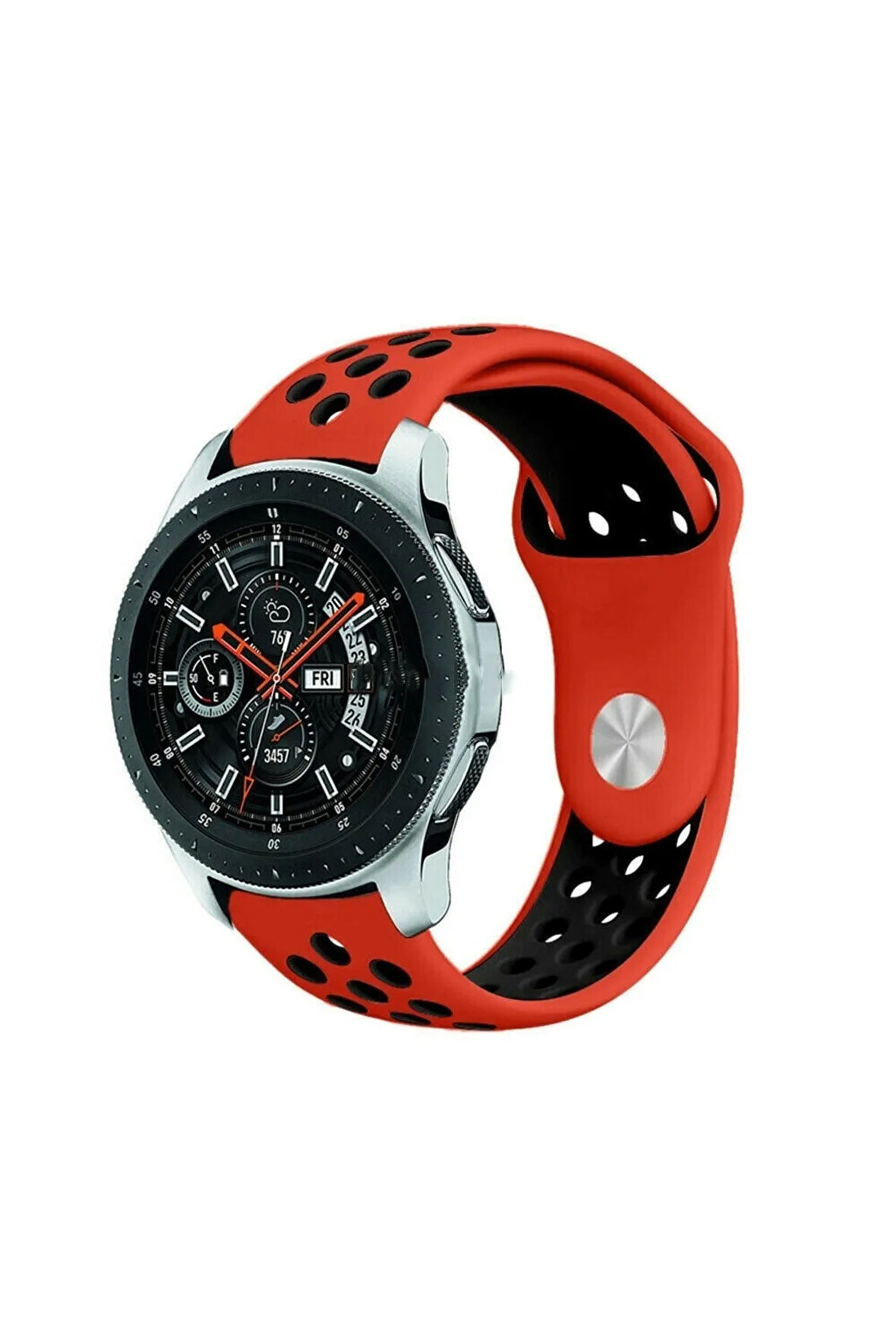 Huawei Watch GT3 Pro  ile Uyumlu Kordon 22 mm Delikli Spor Kayış