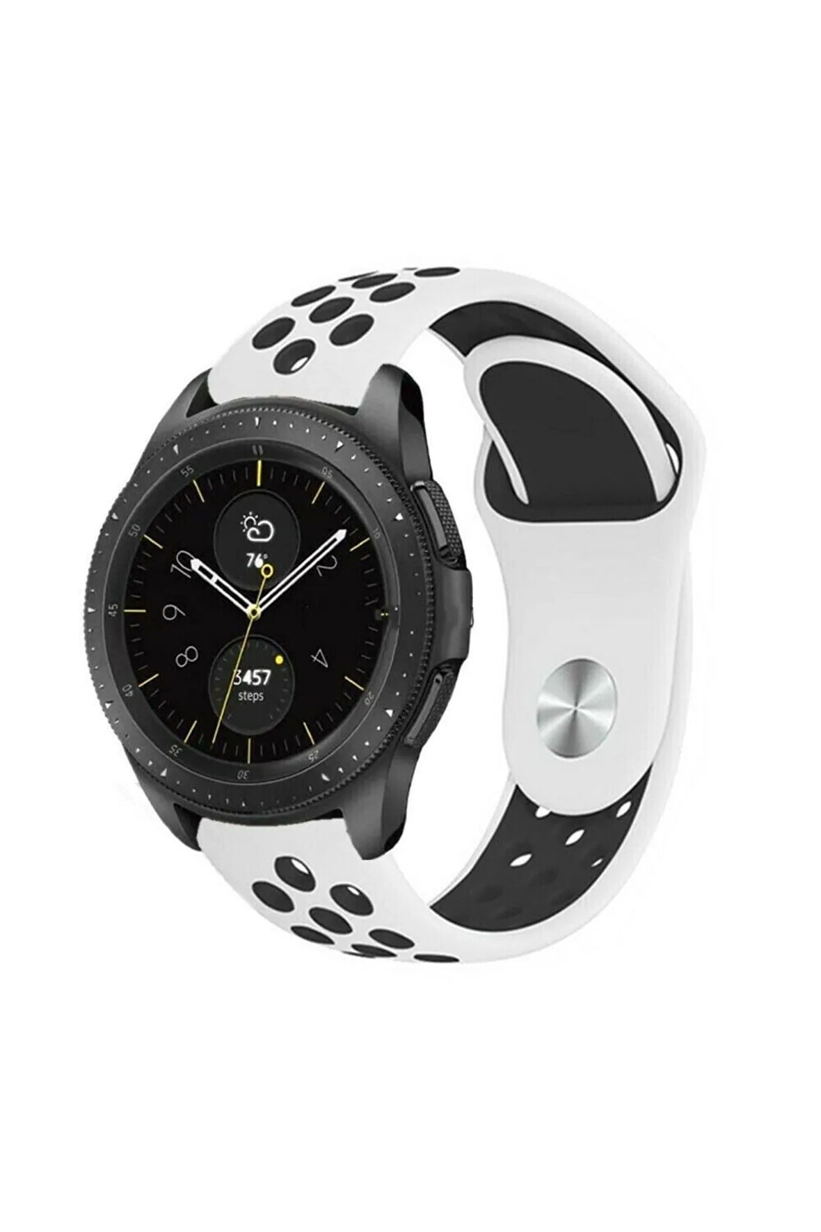 Huawei Watch GT 5 Pro 46mm  ile Uyumlu Kordon 22 mm Delikli Spor Kayış