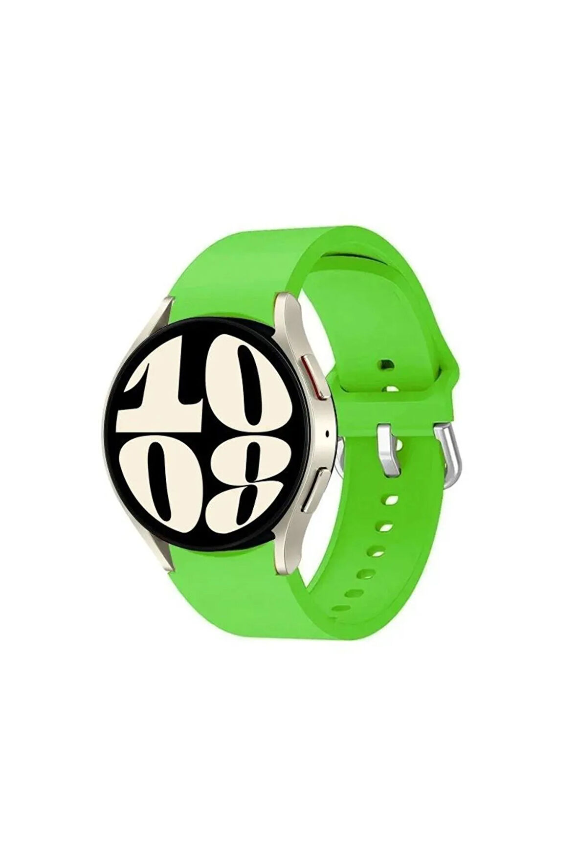 Samsung Galaxy Watch 7 40 mm Watch 7 44 mm Watch 7 FE 40 mm ile Uyumlu Kavisli Silikon Kordon