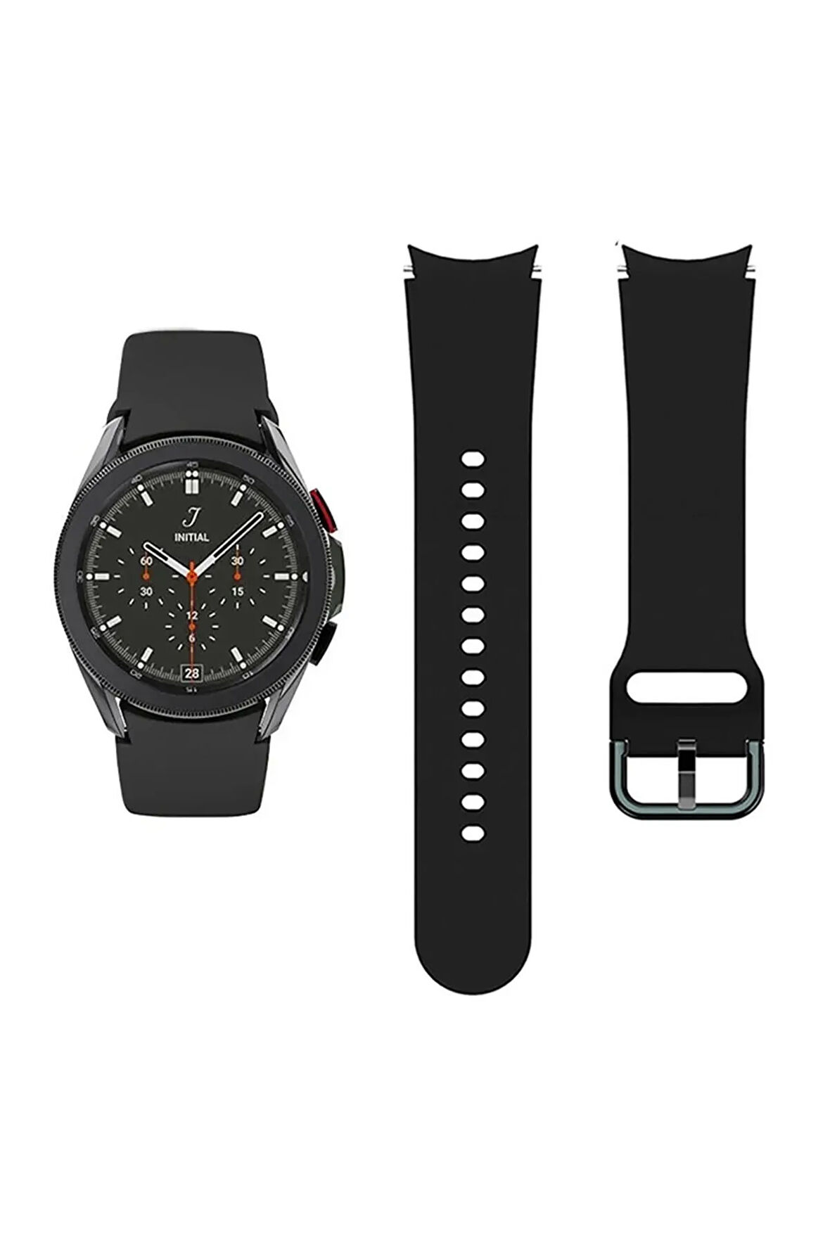 Samsung Galaxy Watch 6 40 mm ile Uyumlu Kavisli Silikon Kordon