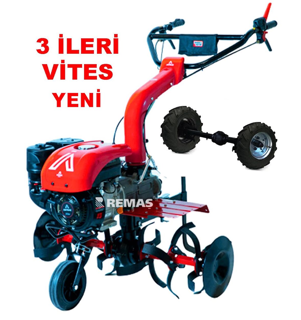 Antrac 212 B3 Tekerlekli 7 HP 3 ileri + 1 geri Şanzımanlı Benzinli Çapa Makinesi