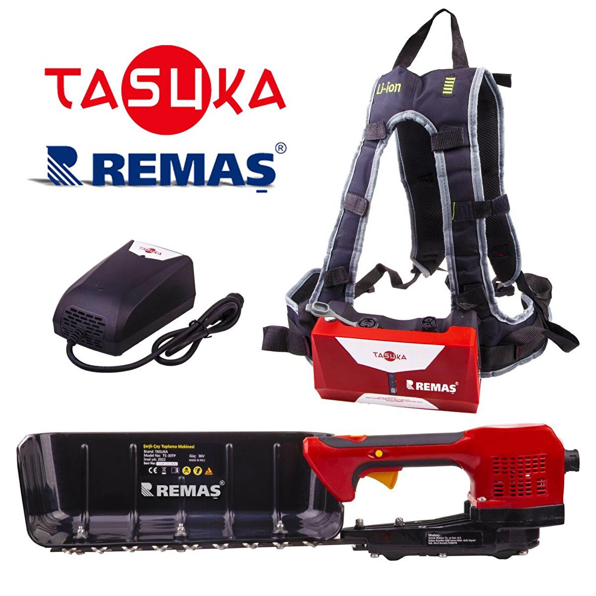 Tasuka TS-30TP Akülü Şarjlı Sepetli Çay Toplama Makinası