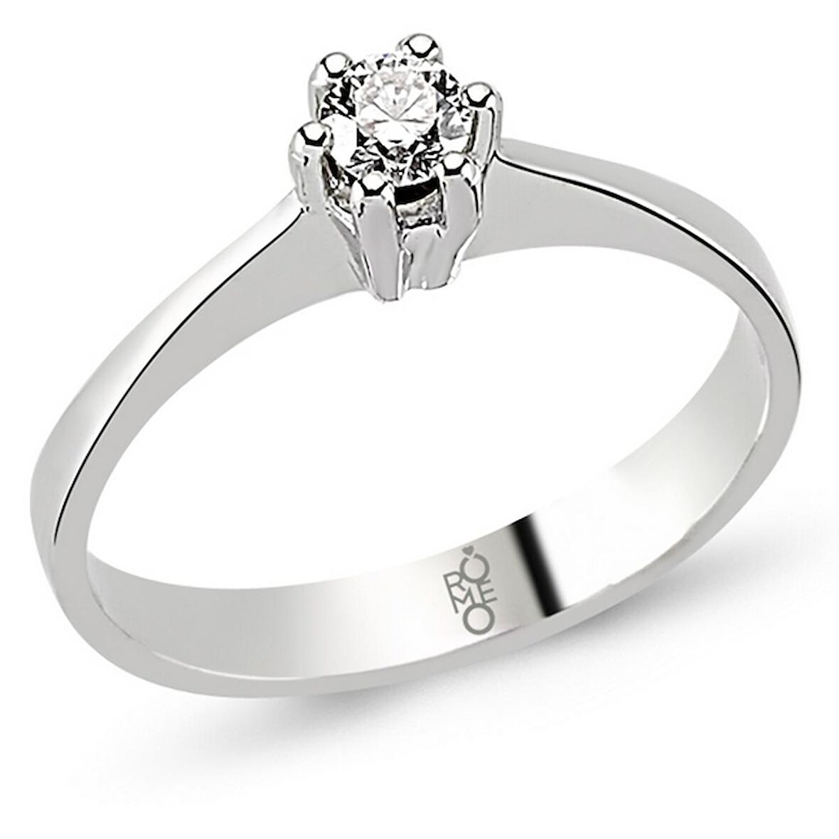 Romeo Pırlanta 0.19 Ct Tektaş Yüzük RMY204