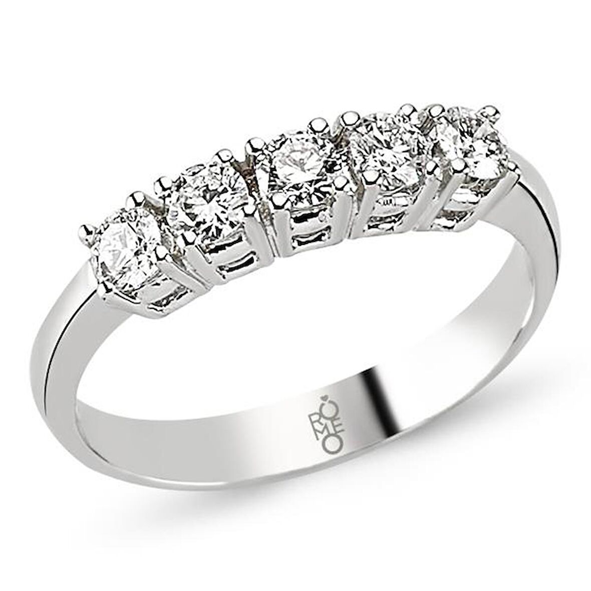 18 Ayar Altın 0.60 Ct Pırlanta Beştaş Yüzük RMY207