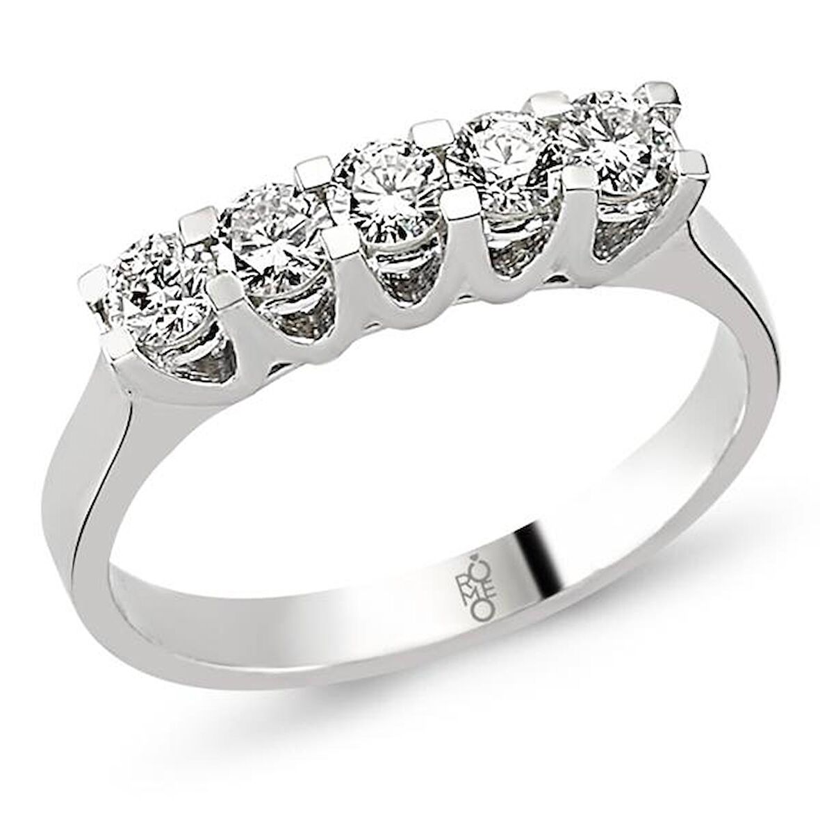 18 Ayar Altın 0.58 Ct Pırlanta Beştaş Yüzük RMY208