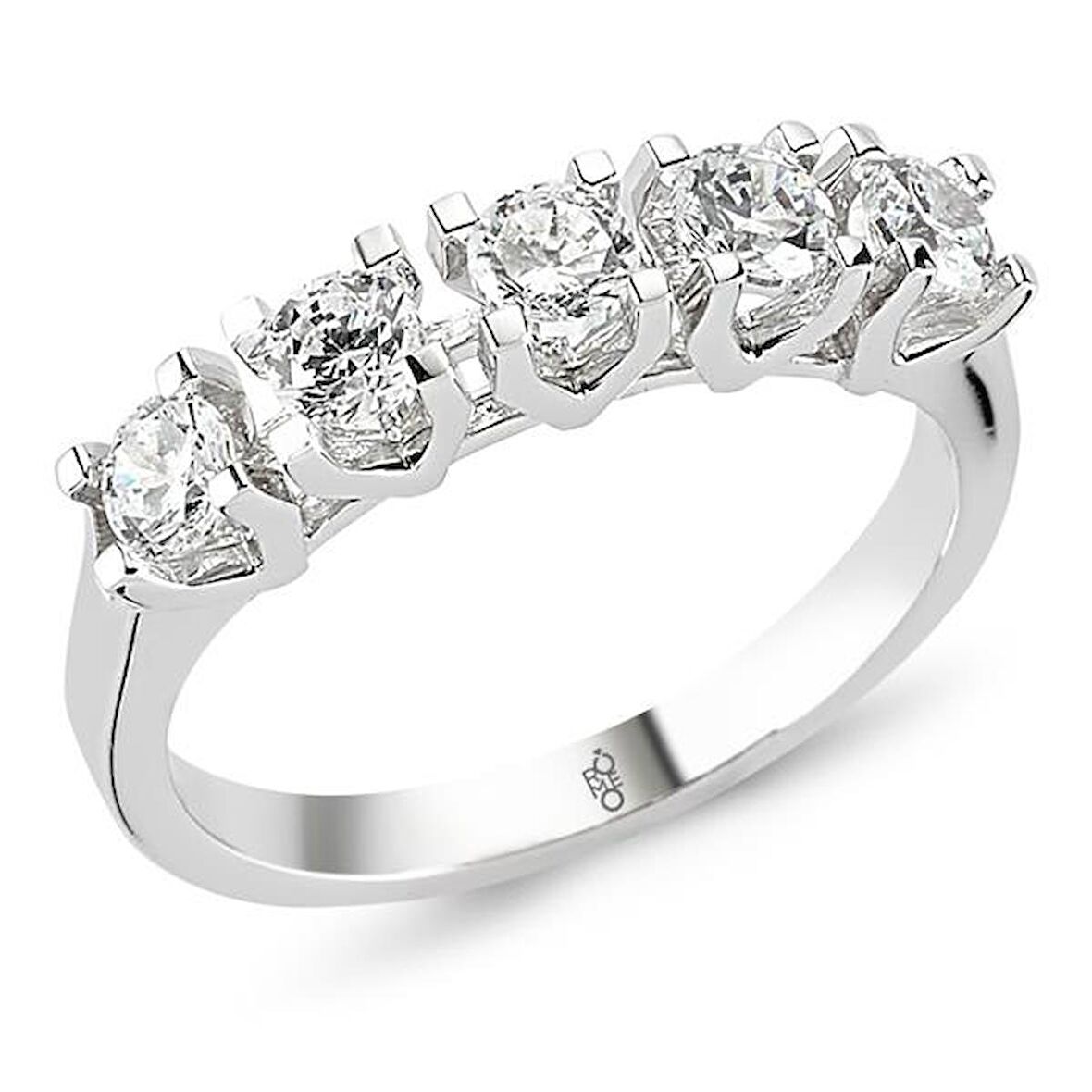 18 Ayar Altın 0.80 Ct Pırlanta Beştaş Yüzük RMY511