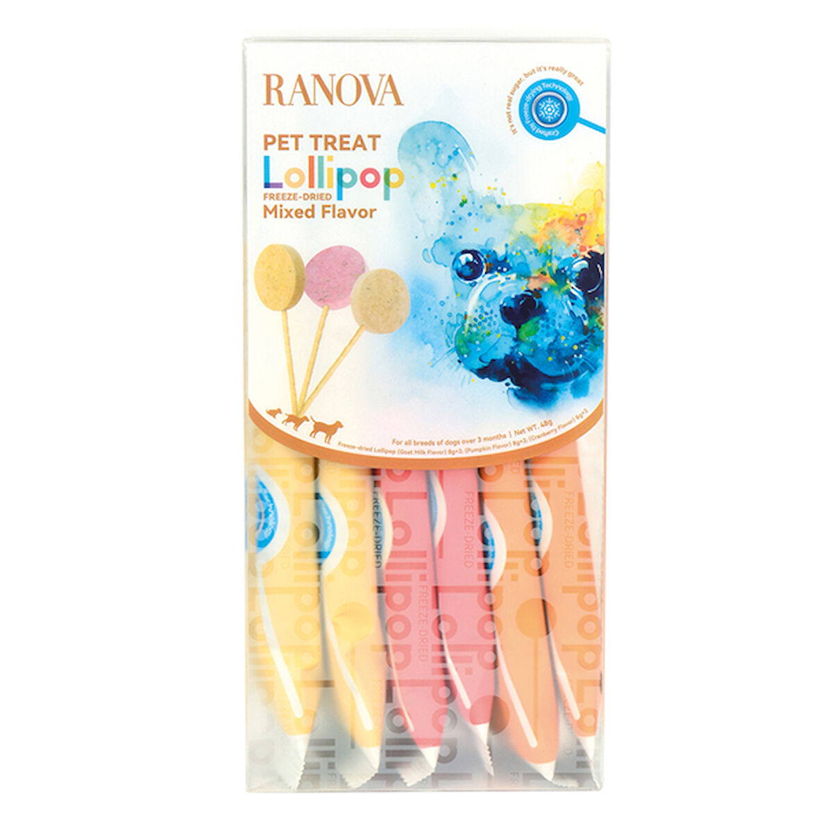 Petlovebutik Köpekler için Karışık Lezzetli Lolipop *8g * Tekli