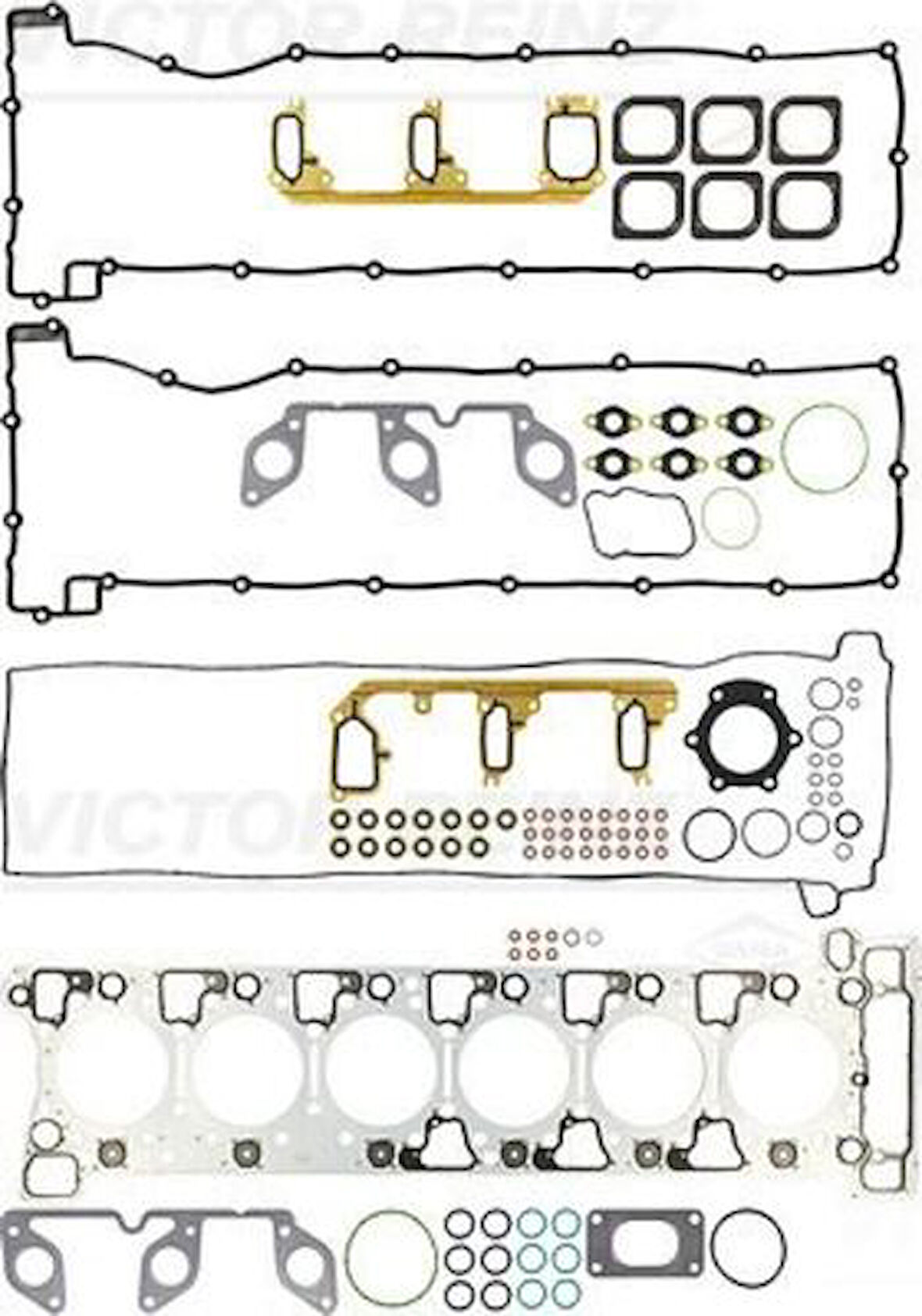 Vıctor Reınz 02-37330-1 Üst Takım Contası Mercedes Actros Mp4-Mp5 1832-1842-1845-1848-1851-2642-3242-4151 Arocs 3242-4142-4145 (Om471)Euro 5