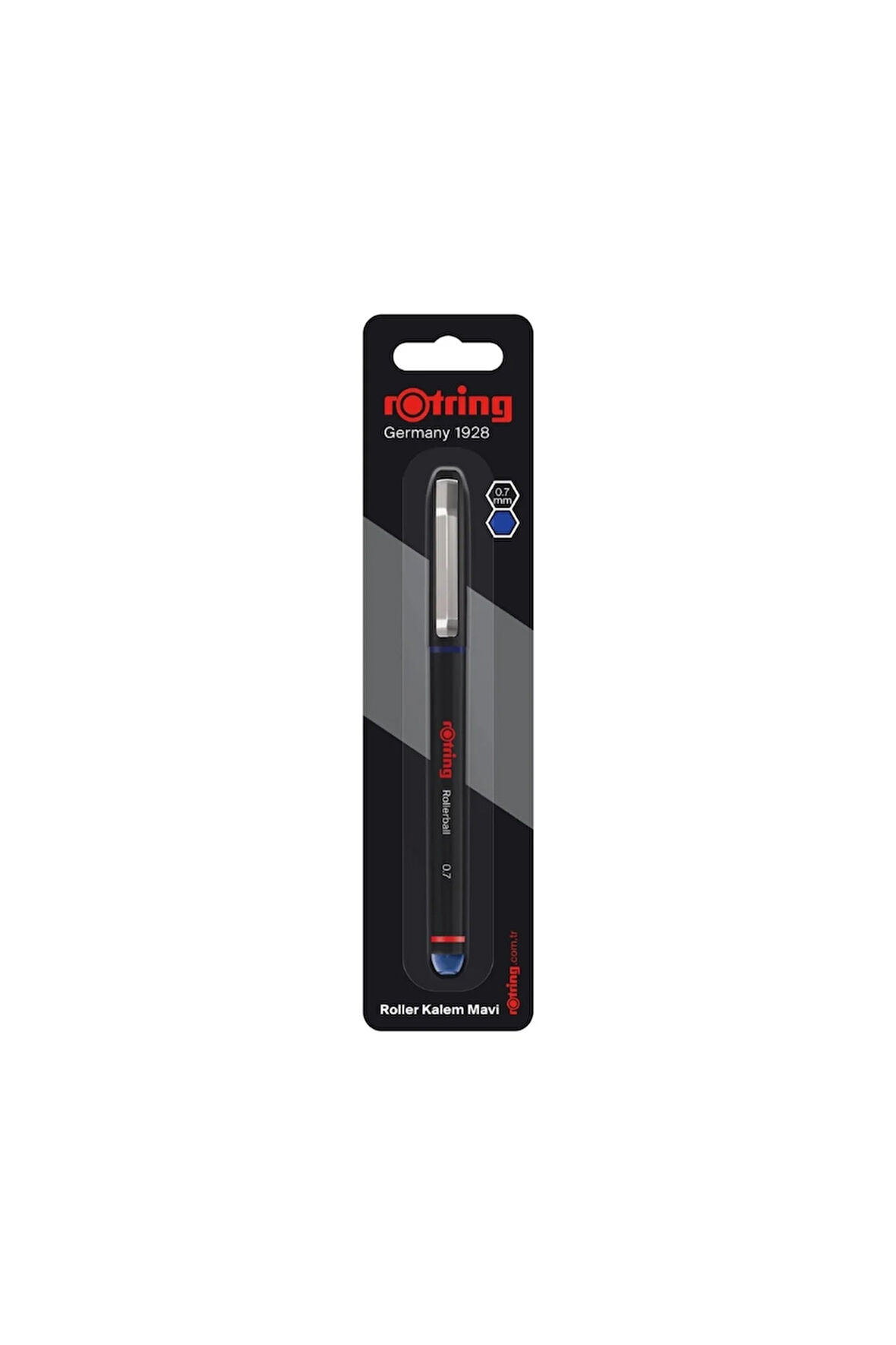 Roller Kalem, 0.7 mm, Mavi, Hızlı Kuruyan Mürekkep, ABS gövde