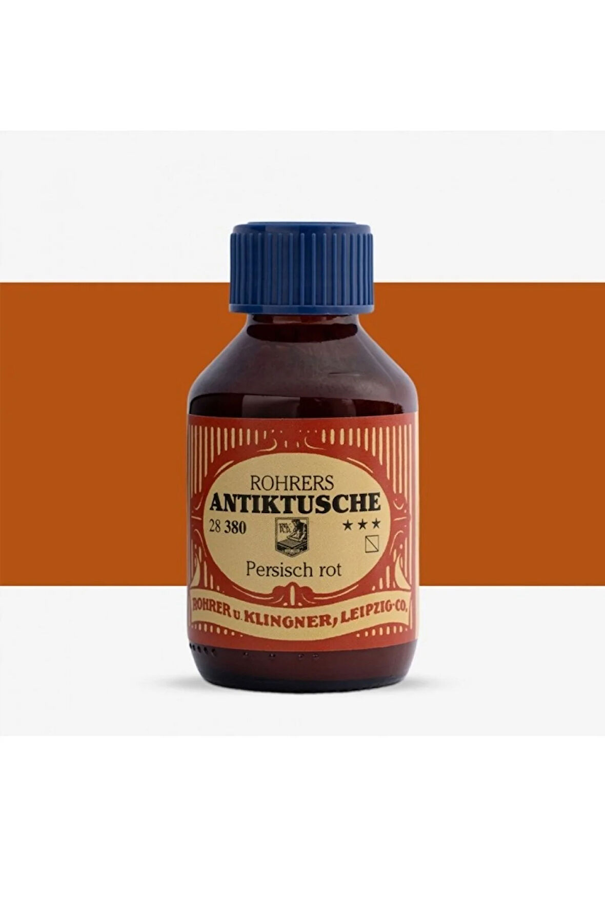 Rohrer &Klingner Antik Mürekkep 28-Modern sanatçılar için profesyonel mürekkep 100ml 380-persischrot
