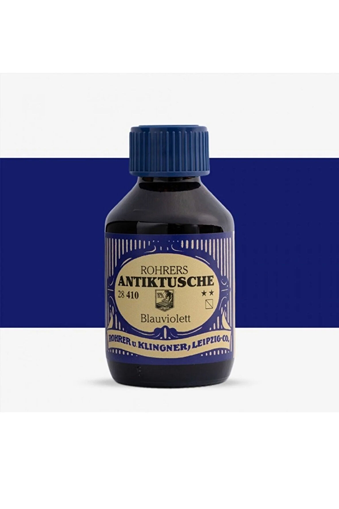 Rohrer &Klingner Antik Mürekkep 28-Modern sanatçılar için profesyonel mürekkep 100ml 410-blauviolett