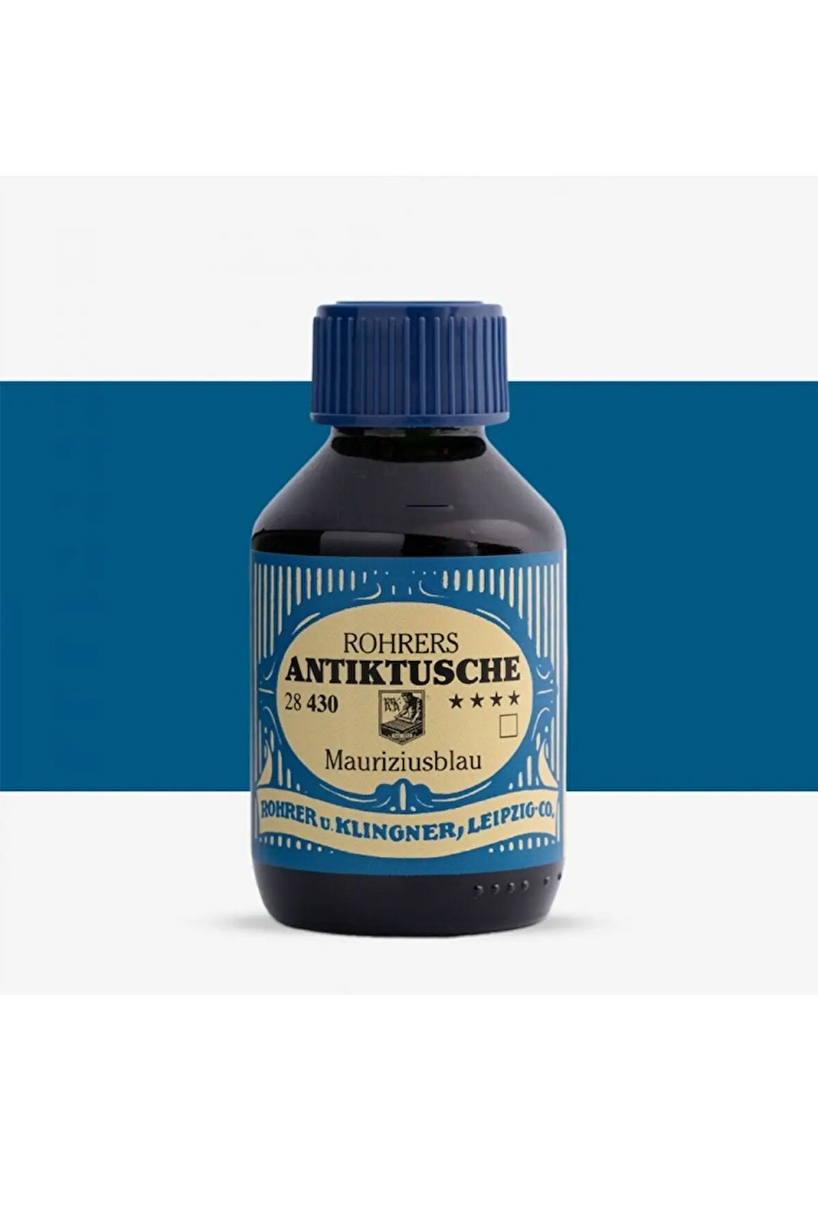 Rohrer & Klingner Antik Mürekkep 28-Modern sanatçılar için profesyonel 100ml 430-mauriziusblau