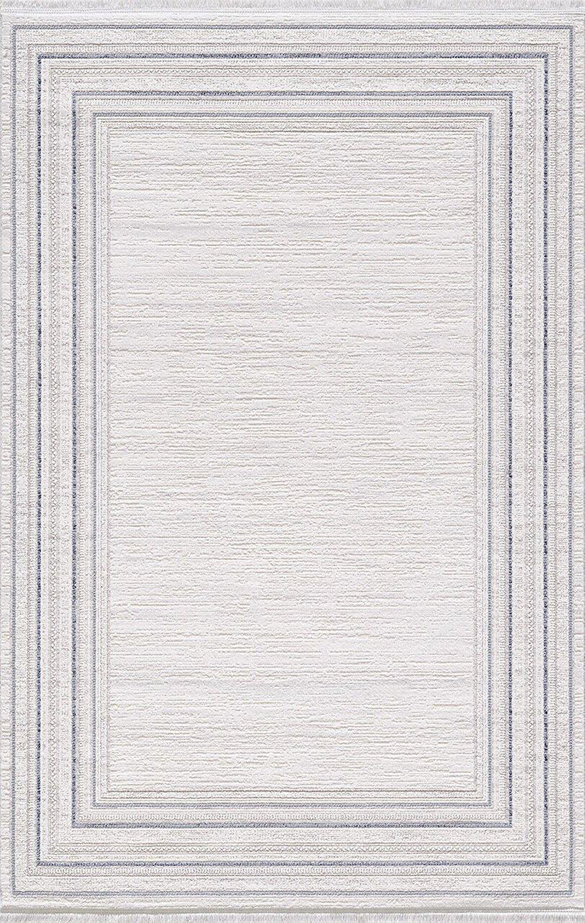 Artemis Halı Romantik 02434B Gri Mavi Çizgi Desenli Halı