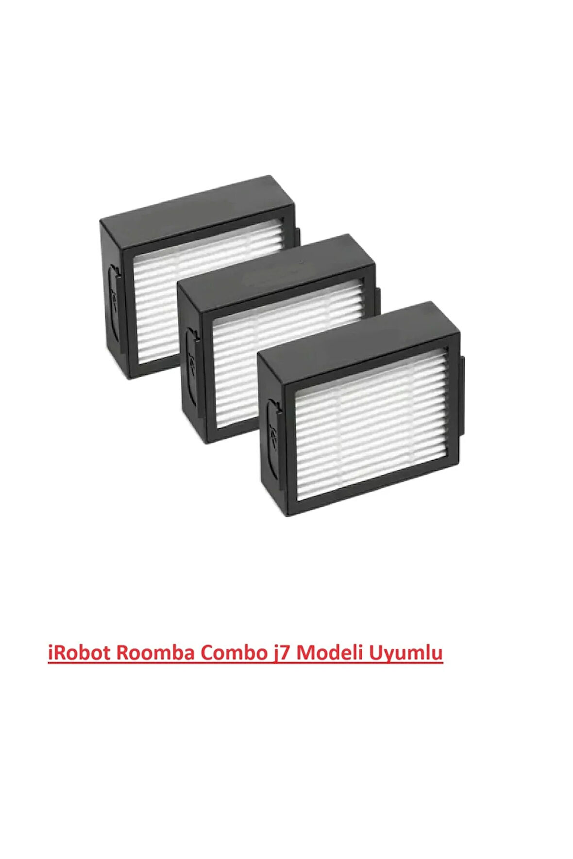 iRobot Roomba Combo j7 serisi Uyumlu  3’lü Hepa Filtre seti
