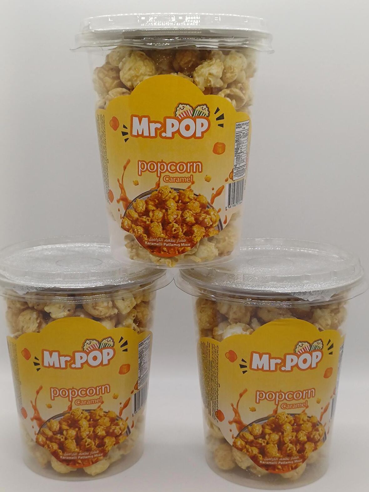 Karamelli Patlamış Mısır / PopCorn 50 gr. Özel Kutuda 3'lü Paket