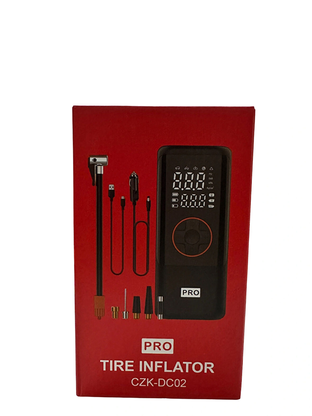 ROSE TEKNOLOJİ DİGİTAL GÖSTERGELİ POWERBANK ÖZELLİKLİ LEDLİ ÇOK AMAÇLI ARAÇ LASTİK ŞİŞİRME POMPASI