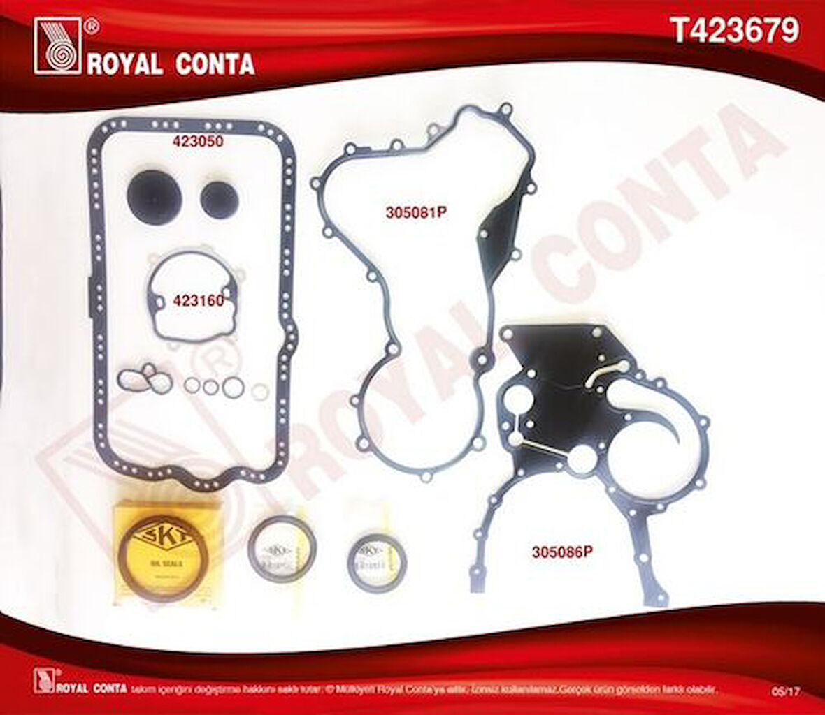 Royal T423679 Alt Takım Contası Skt Keçeli Master 2.2 2.5DCI 4433416
