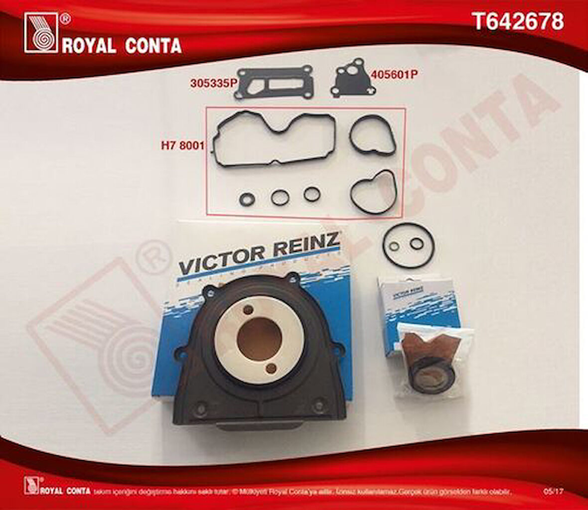 Royal T642678 Alt Karter Contası Keçeli Ford Focus Mondeo Aoba Aobc Aoda Cjba Cjbb Tbba Tbbb 1S7G6008ALT