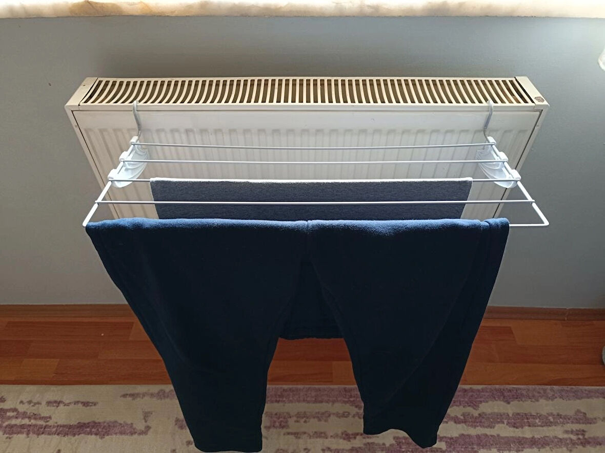 60x30cm 5 Telli Kalorifer Petek Çamaşır, Kıyafet Kurutma Askılığı