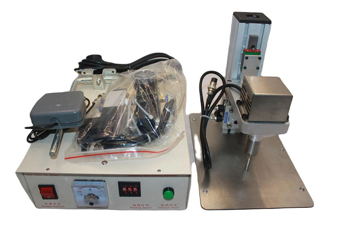 RPS-W20 Ultrasonik Punta Maske Kulak Kaynak Makinası | 800W | 20kHz | Cerrahi, N95, FFP2 Maske Üretimi için Kaynak Cihazı