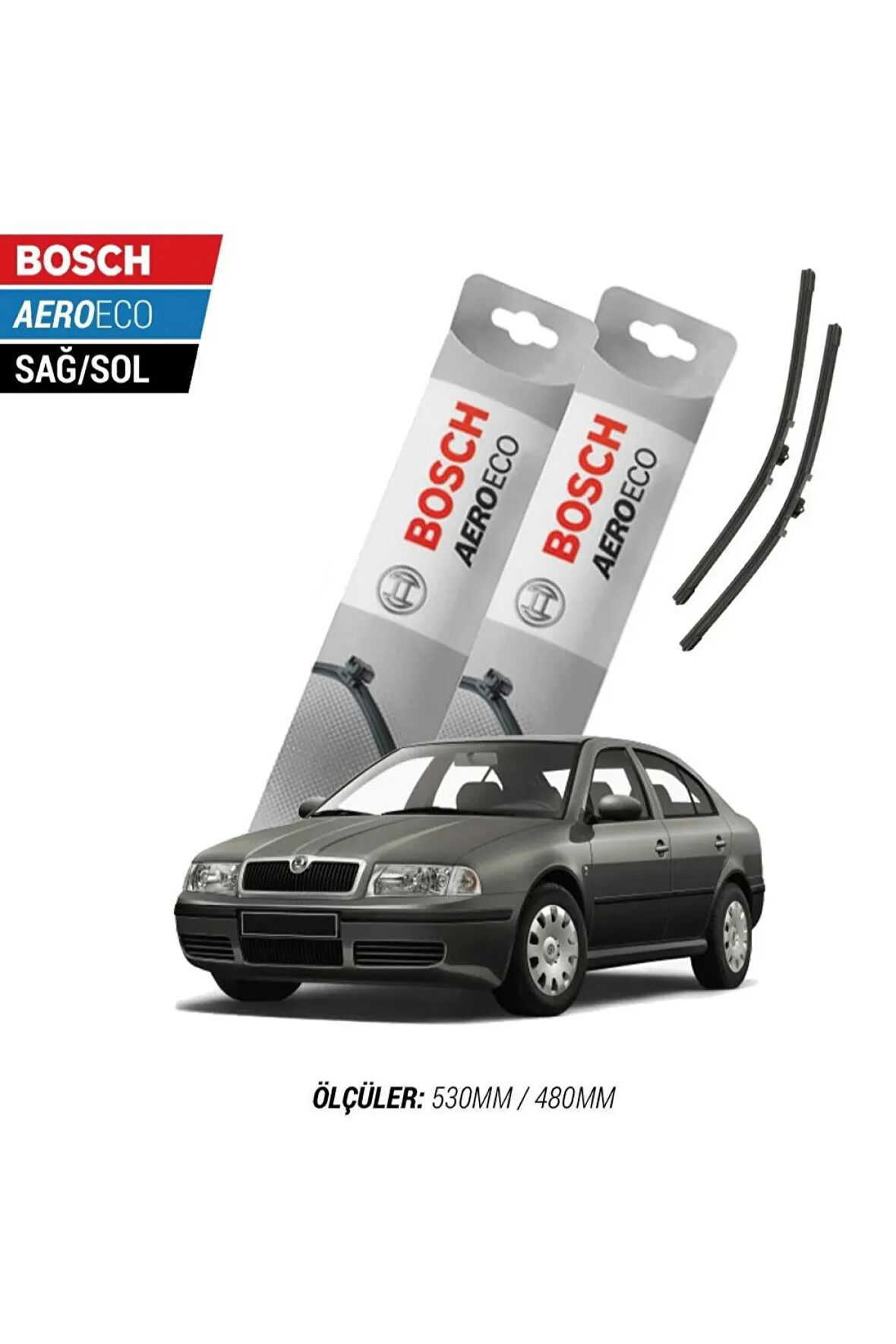 Skoda Octavia 2003 Model Bosch Aeroeco Muz Silecek Takımı