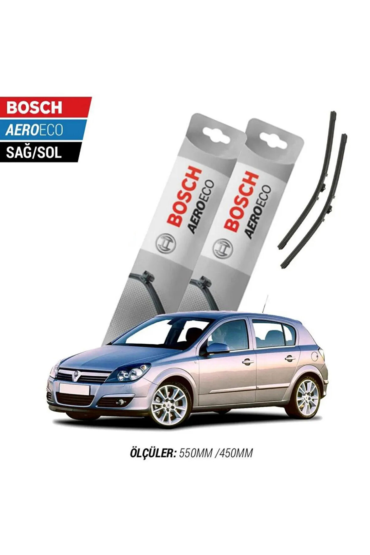 Opel Astra H 2006 Model Bosch Aeroeco Muz Silecek Takımı