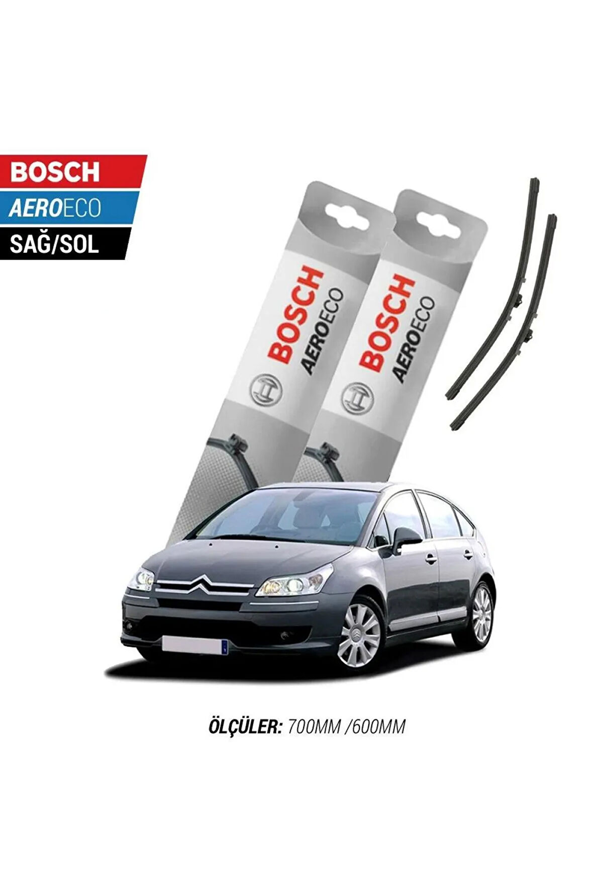 Citroen C4 2006 Model Bosch Aeroeco Muz Silecek Takımı