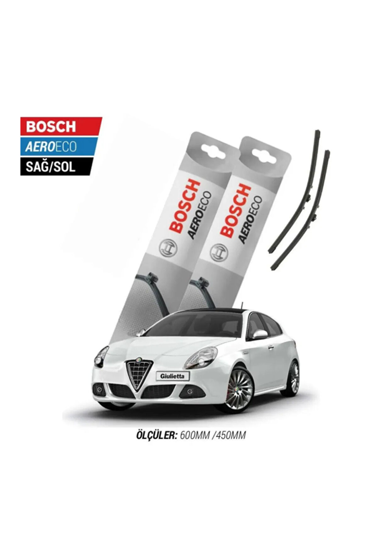 Alfa Romeo Giulietta 2015 Model Bosch Aeroeco Muz Silecek Takımı