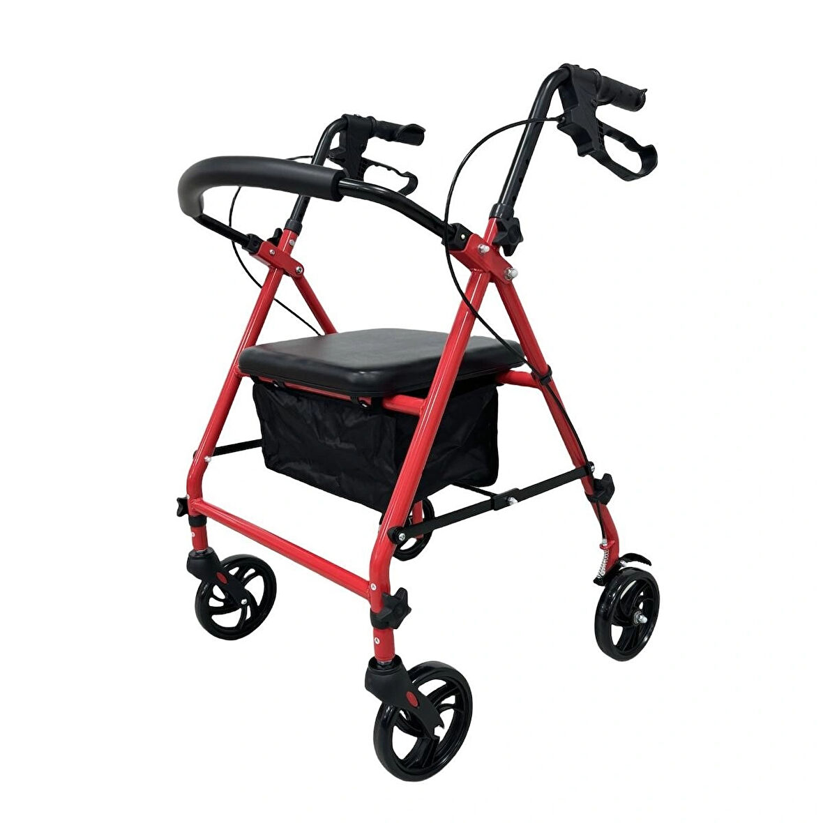 Respirox RR-01 Katlanabilir Rolatör Kırmızı – Yeni