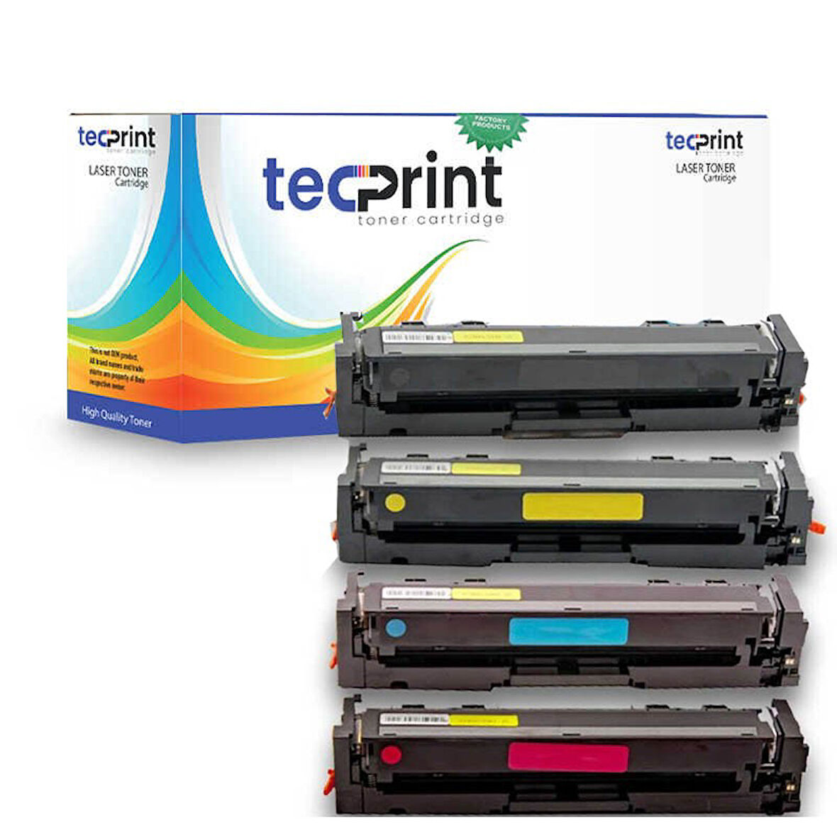 Tecprint HP W2210/2211/2212/2213 - 207A Muadil Toner 4 Renk Çipsiz CMYK