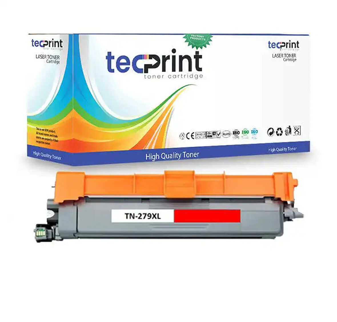 Tecprint Brother TN279XL M  Yüksek Kapasiteli Çipli Kırmızı Toner