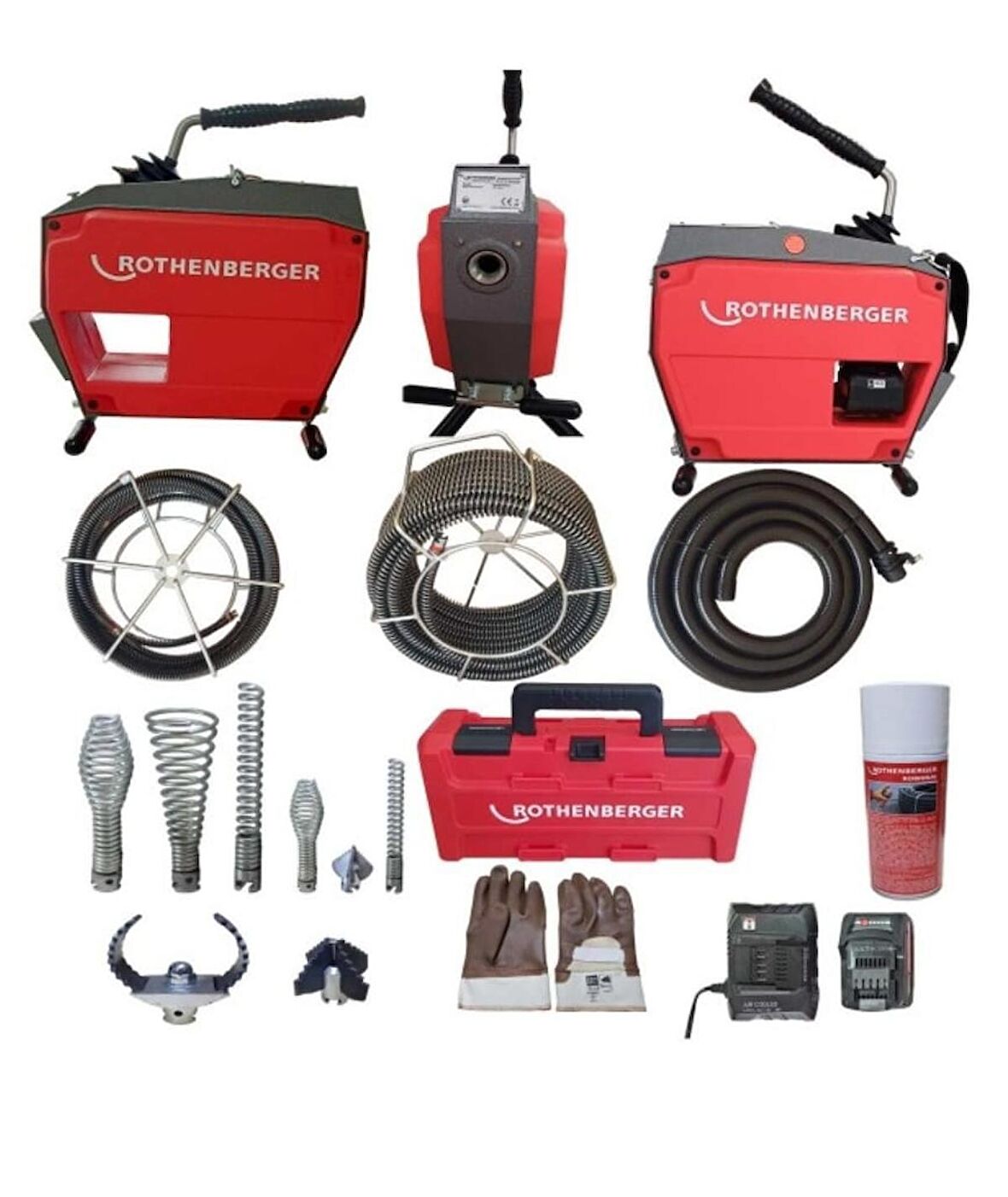 Rothenberger R600 Vario Clean Akülü Kanal Açma Makinası Set