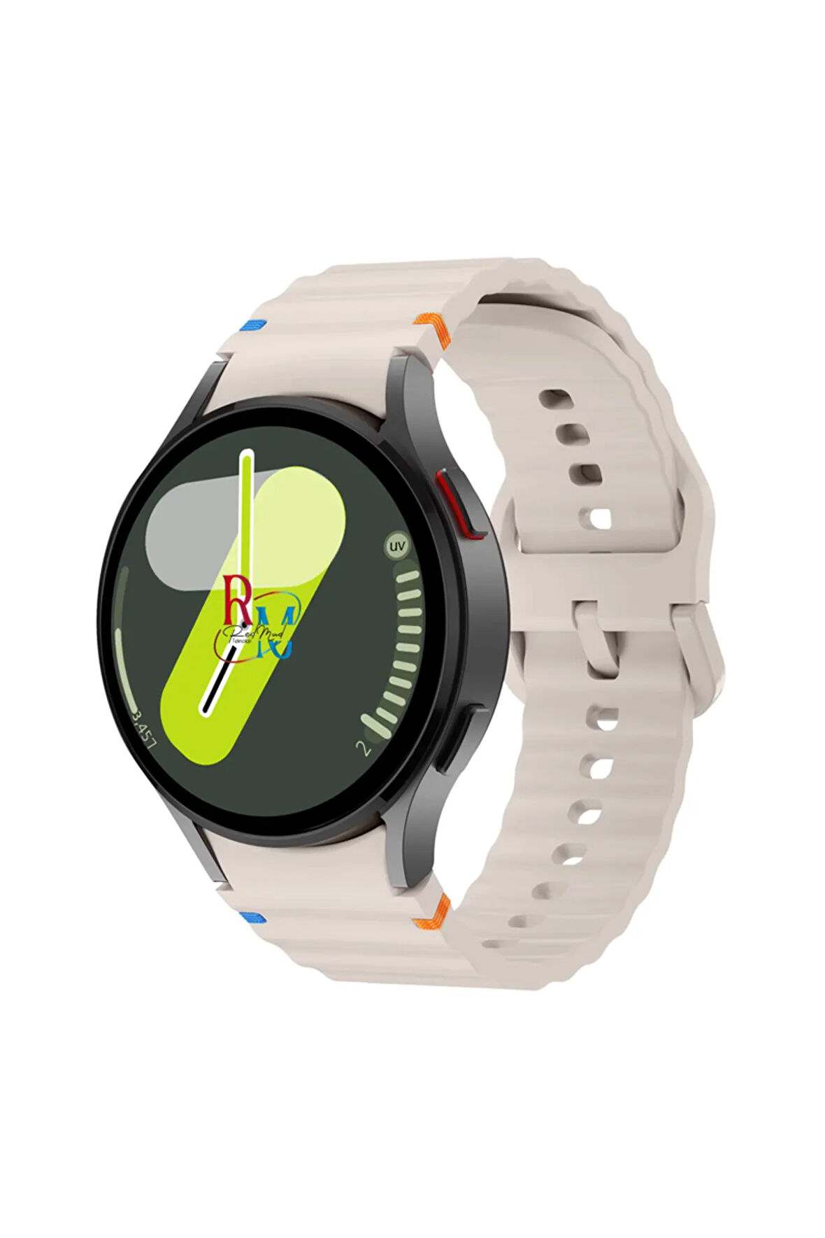 Samsung Galaxy Watch 6 40 mm İle Uyumlu Kavisli Spor Silikon Kordon