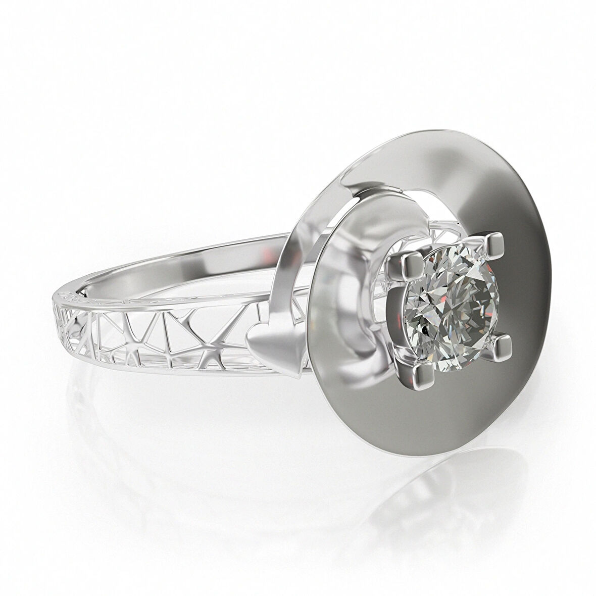 Zirkon Taşlı Gümüş Yüzük – Coreplane