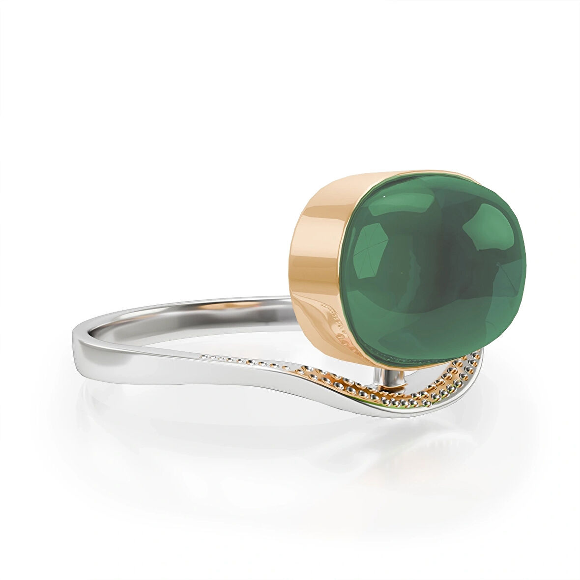 Modern Peridot Taşlı Gümüş Yüzük – Vergeflow