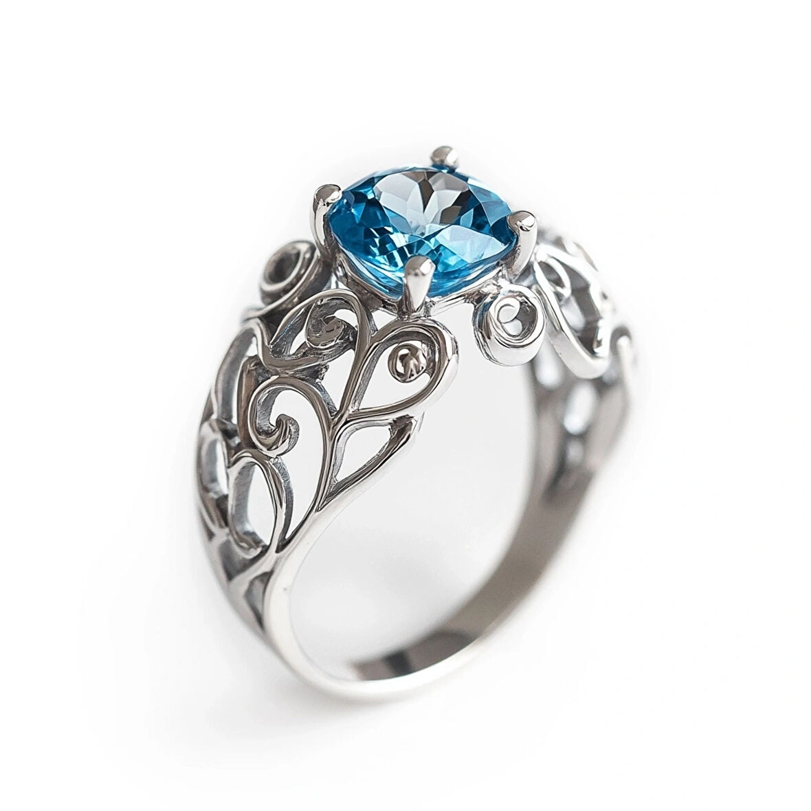 Asil Topaz Taşlı Gümüş Yüzük – Frostcourt