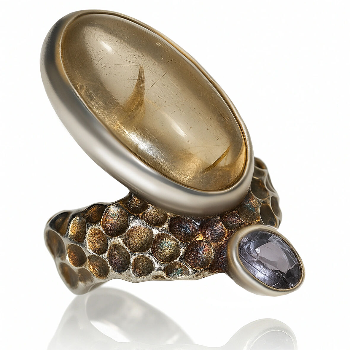 Rutil Kuvars Taşlı Gümüş Yüzük – Drift Cell